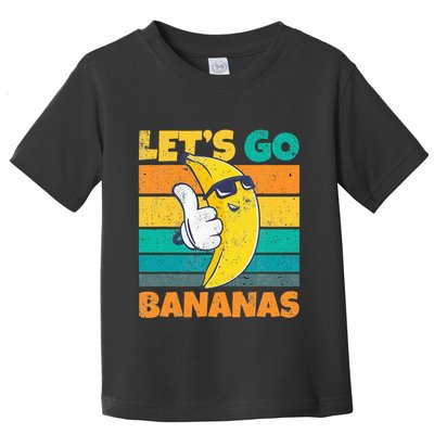 Retro Vintage Funny Banana Meme Let Go Banana Cool Bananas Toddler T-Shirt