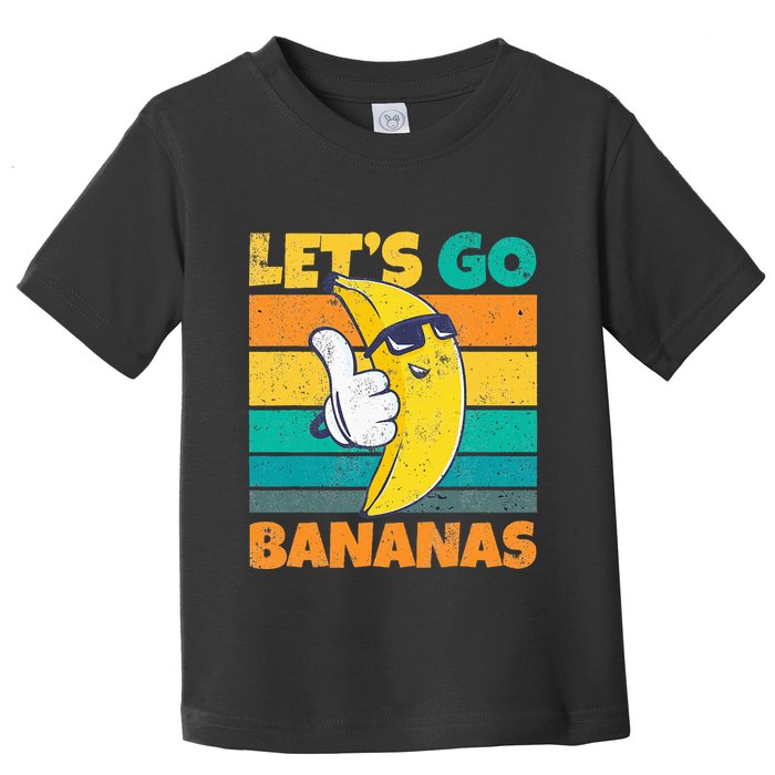 Retro Vintage Funny Banana Meme Let Go Banana Cool Bananas Toddler T-Shirt