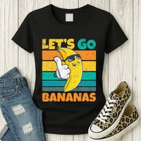 Retro Vintage Funny Banana Meme Let Go Banana Cool Bananas Womens T-Shirt