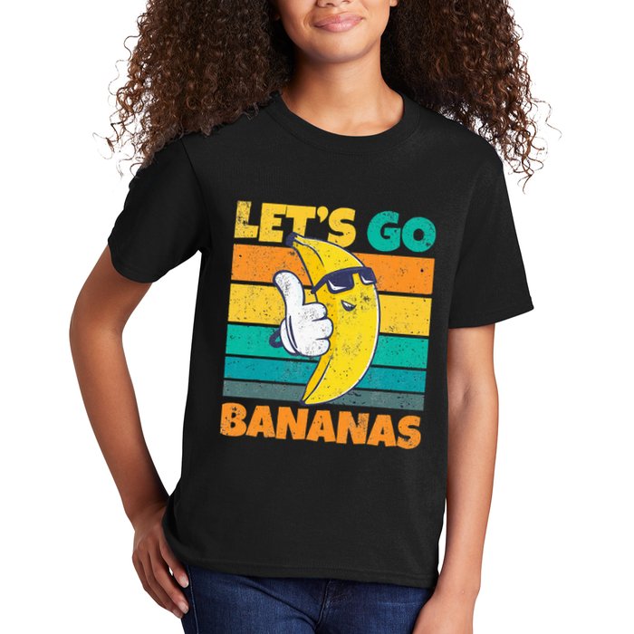 Retro Vintage Funny Banana Meme Let Go Banana Cool Bananas Kids T-Shirt