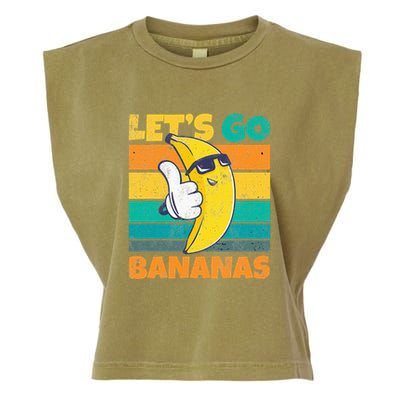 Retro Vintage Funny Banana Meme Let Go Banana Cool Bananas Garment-Dyed Women's Muscle Tee