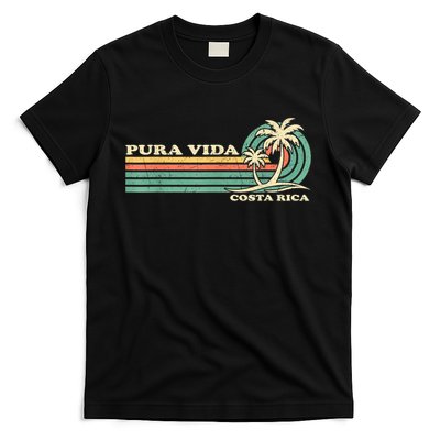 Retro Vintage Family Vacation Costa Rica Pura Vida Beach T-Shirt