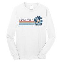 Retro Vintage Family Vacation Costa Rica Pura Vida Long Sleeve Shirt