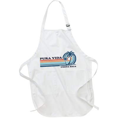 Retro Vintage Family Vacation Costa Rica Pura Vida Apron