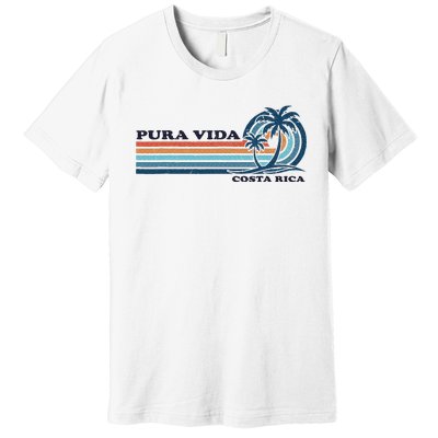 Retro Vintage Family Vacation Costa Rica Pura Vida Premium T-Shirt