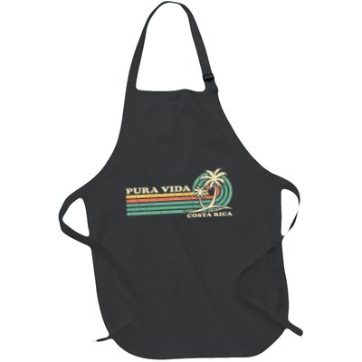 Retro Vintage Family Vacation Costa Rica Pura Vida Beach Apron