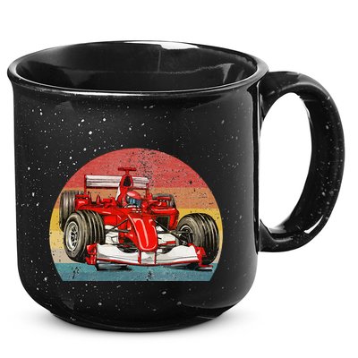 Retro Vintage Formula Racing Lovers Race Car 15oz Campfire Ceramic Mug