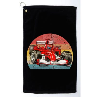 Retro Vintage Formula Racing Lovers Race Car Golf Towel