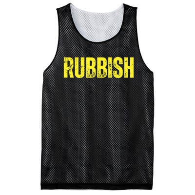 Rubbish Vintage Funny Girl That Says Junk Distressed Mesh Reversible Basketball Jersey Tank