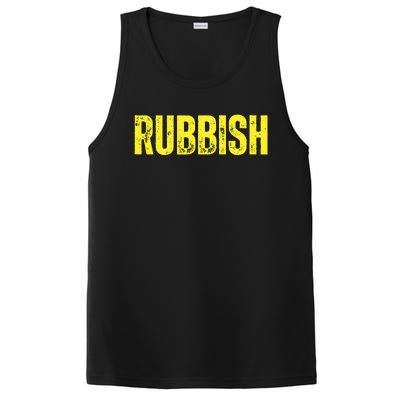 Rubbish Vintage Funny Girl That Says Junk Distressed PosiCharge Competitor Tank