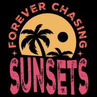 Retro Vintage Forever Chasing Sunsets Summer Vacation Outfit Bucket Hat