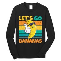 Retro Vintage Funny Banana Meme Let Go Banana Cool Bananas Long Sleeve Shirt