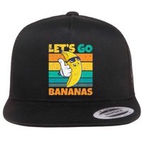 Retro Vintage Funny Banana Meme Let Go Banana Cool Bananas Flat Bill Trucker Hat