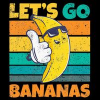 Retro Vintage Funny Banana Meme Let Go Banana Cool Bananas Flat Bill Trucker Hat