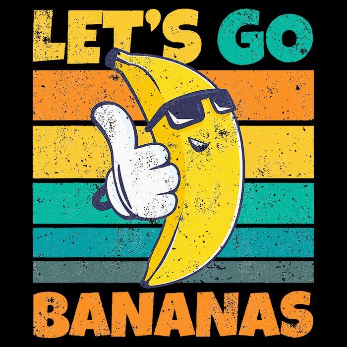 Retro Vintage Funny Banana Meme Let Go Banana Cool Bananas Flat Bill Trucker Hat