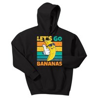 Retro Vintage Funny Banana Meme Let Go Banana Cool Bananas Kids Hoodie