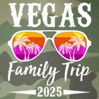 Retro Vegas Family Trip 2025 Legacy Tie Dye Trucker Hat