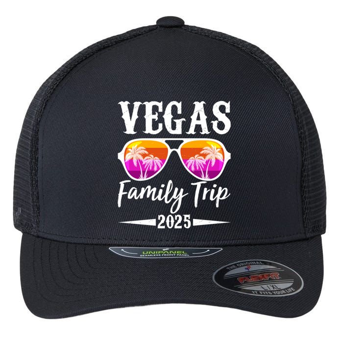 Retro Vegas Family Trip 2025 Flexfit Unipanel Trucker Cap