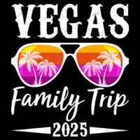 Retro Vegas Family Trip 2025 7-Panel Snapback Hat