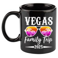Retro Vegas Family Trip 2025 11oz C Handle Ceramic Mug