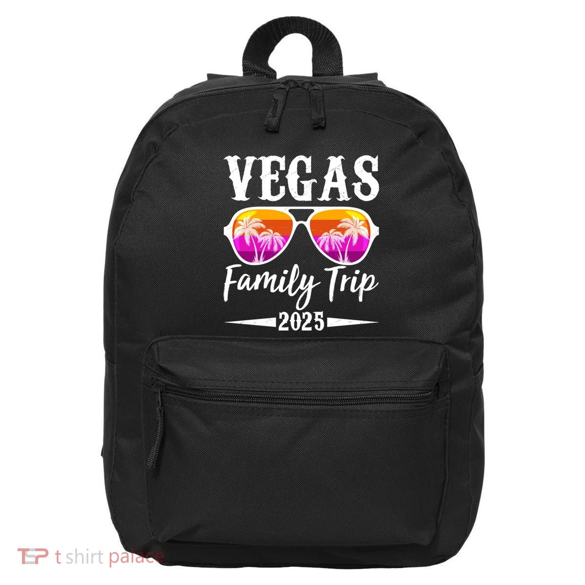 Retro Vegas Family Trip 2025 16 in Basic Backpack