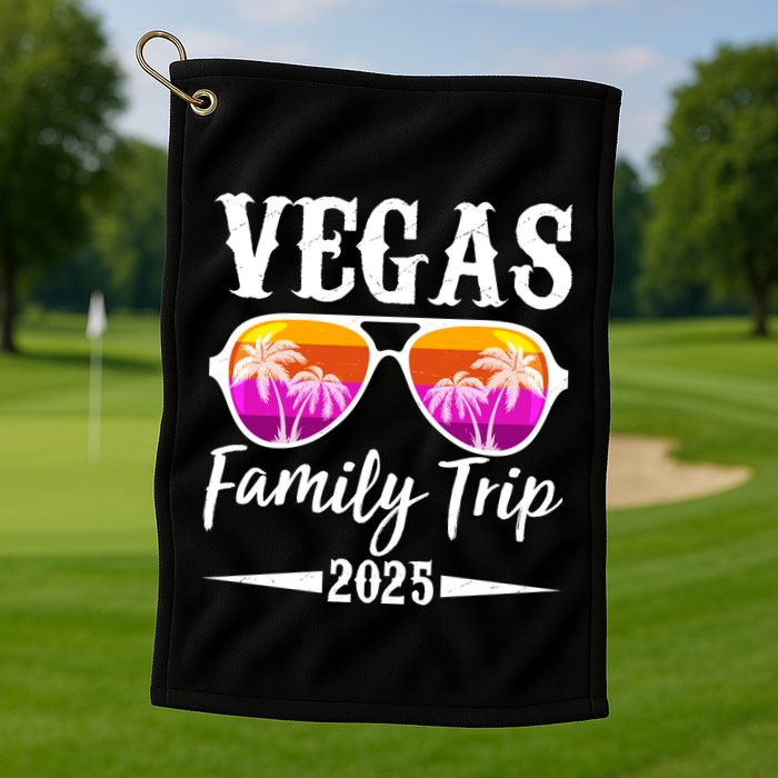 Retro Vegas Family Trip 2025 Golf Towel