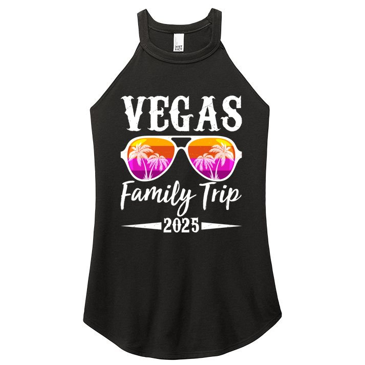 Retro Vegas Family Trip 2025 Women's Perfect Tri Rocker Tank