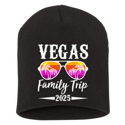 Retro Vegas Family Trip 2025 Short Acrylic Beanie