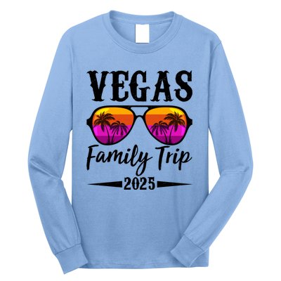 Retro Vegas Family Trip 2025 Long Sleeve Shirt