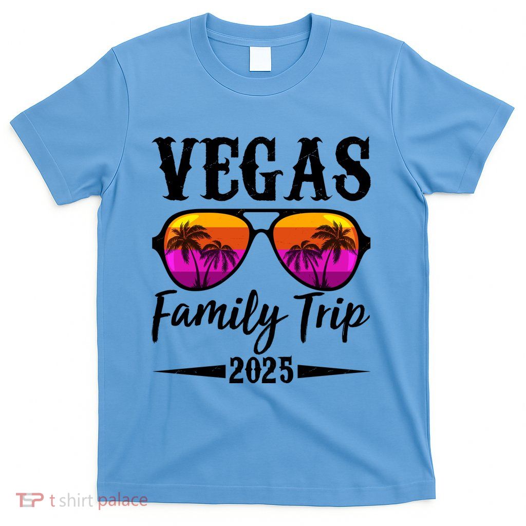 Retro Vegas Family Trip 2025 T-Shirt