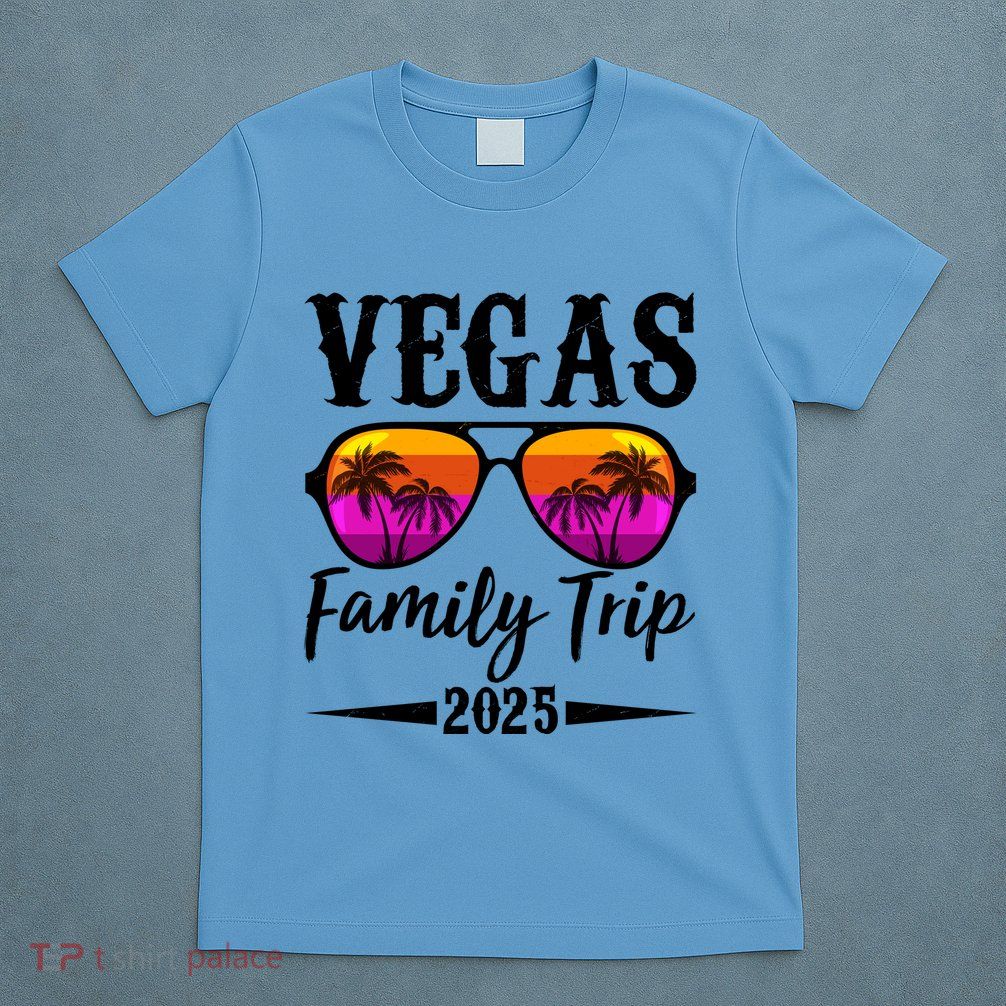 Retro Vegas Family Trip 2025 T-Shirt