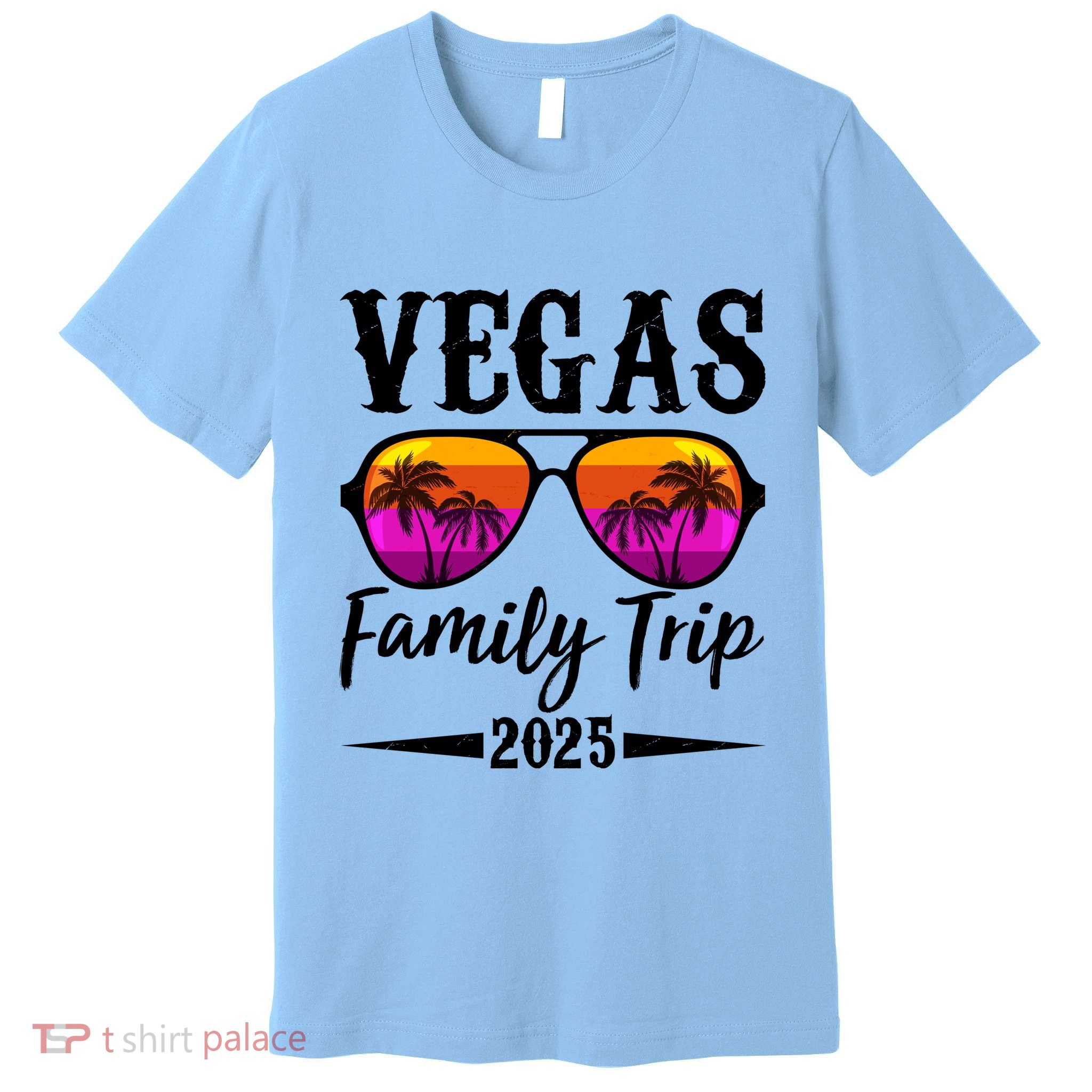 Retro Vegas Family Trip 2025 Premium T-Shirt