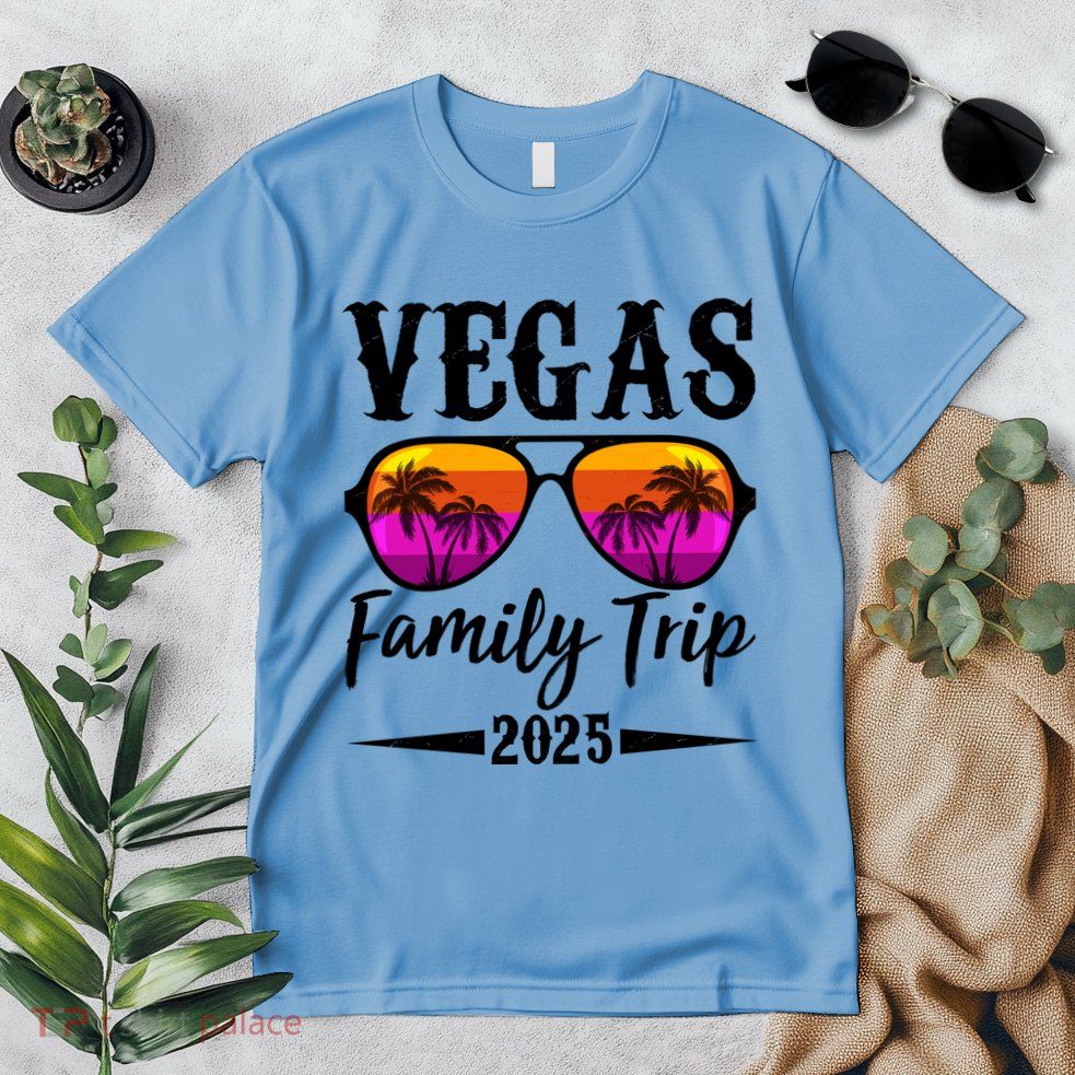 Retro Vegas Family Trip 2025 Premium T-Shirt