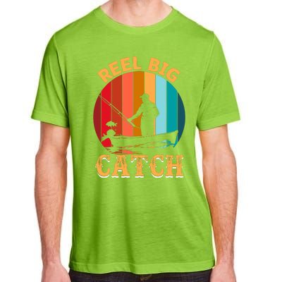 Retro Vintage Fishing Graphic Adult ChromaSoft Performance T-Shirt