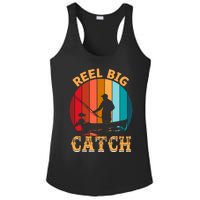 Retro Vintage Fishing Graphic Ladies PosiCharge Competitor Racerback Tank