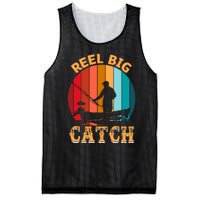 Retro Vintage Fishing Graphic Mesh Reversible Basketball Jersey Tank