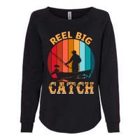 Retro Vintage Fishing Graphic Womens California Wash Sweatshirt