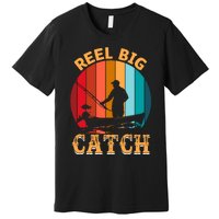 Retro Vintage Fishing Graphic Premium T-Shirt