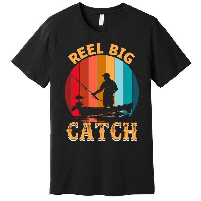 Retro Vintage Fishing Graphic Premium T-Shirt