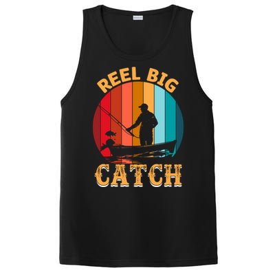 Retro Vintage Fishing Graphic PosiCharge Competitor Tank