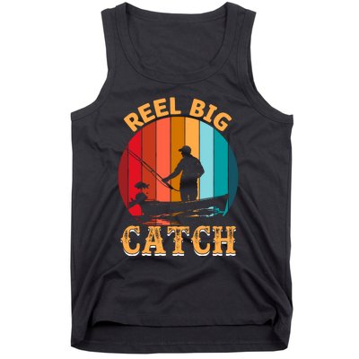 Retro Vintage Fishing Graphic Tank Top