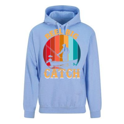 Retro Vintage Fishing Graphic Unisex Surf Hoodie