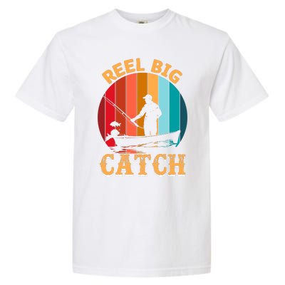 Retro Vintage Fishing Graphic Garment-Dyed Heavyweight T-Shirt