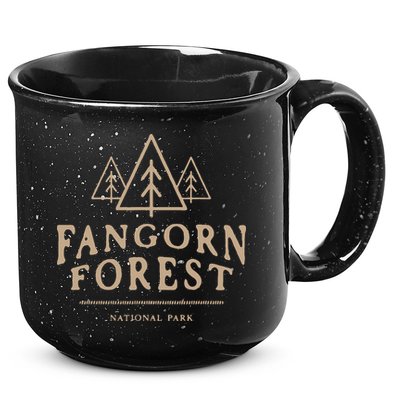 Retro Vintage Fangorn Forest National Park Bookworms 15oz Campfire Ceramic Mug