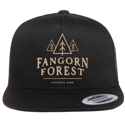Retro Vintage Fangorn Forest National Park Bookworms Flatbill Hat