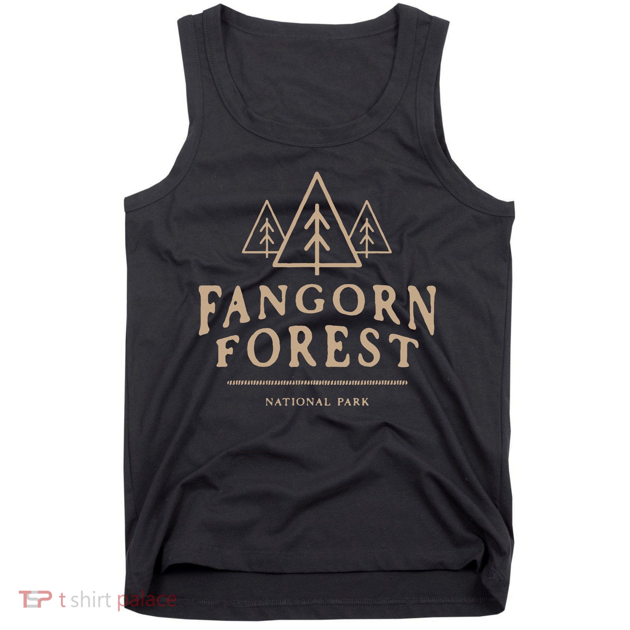 Retro Vintage Fangorn Forest National Park Bookworms Tank Top