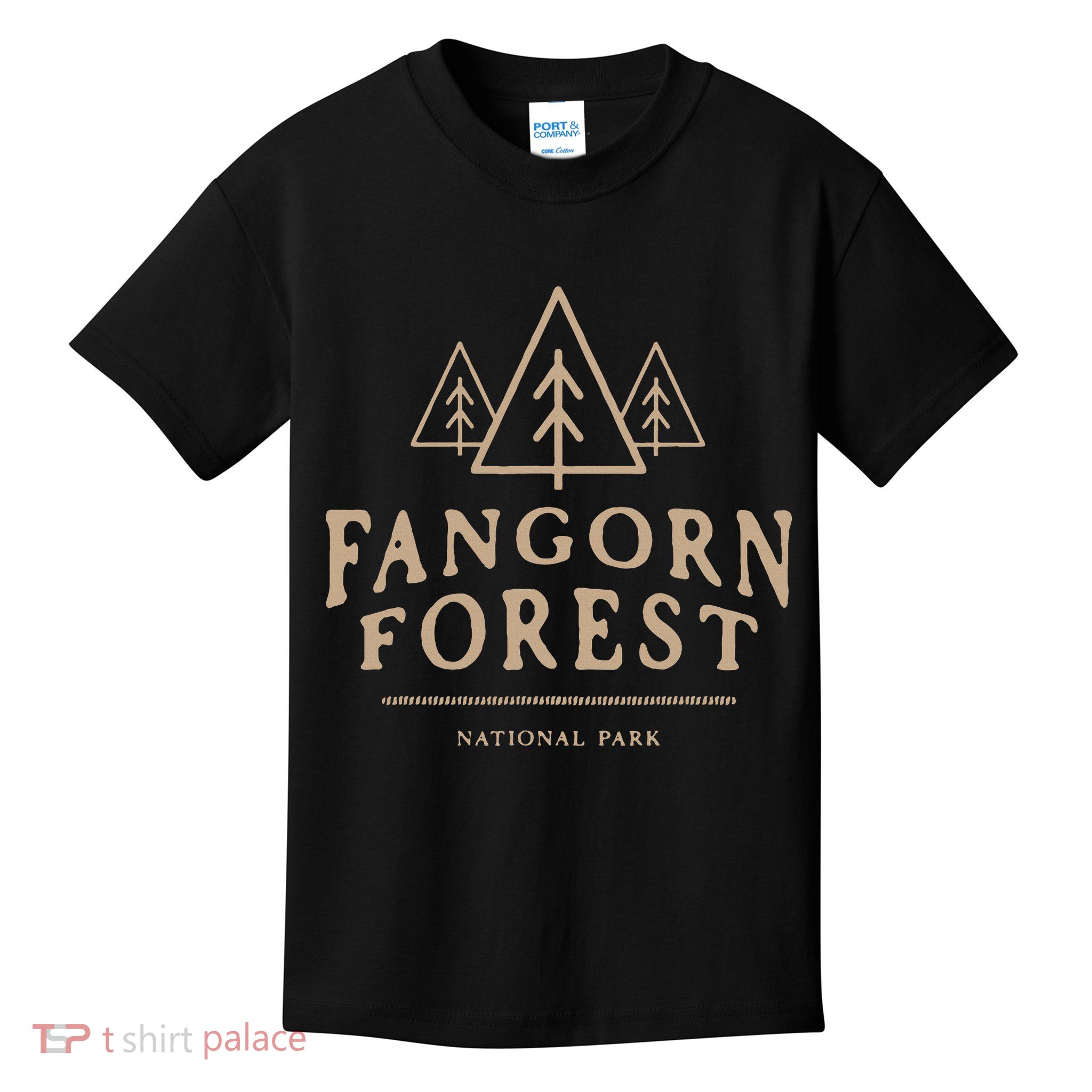 Retro Vintage Fangorn Forest National Park Bookworms Kids T-Shirt