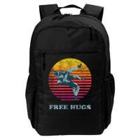 Retro Vintage Faded Cracked 70 80s Style Free Hugs Wrestling Daily Commute Backpack