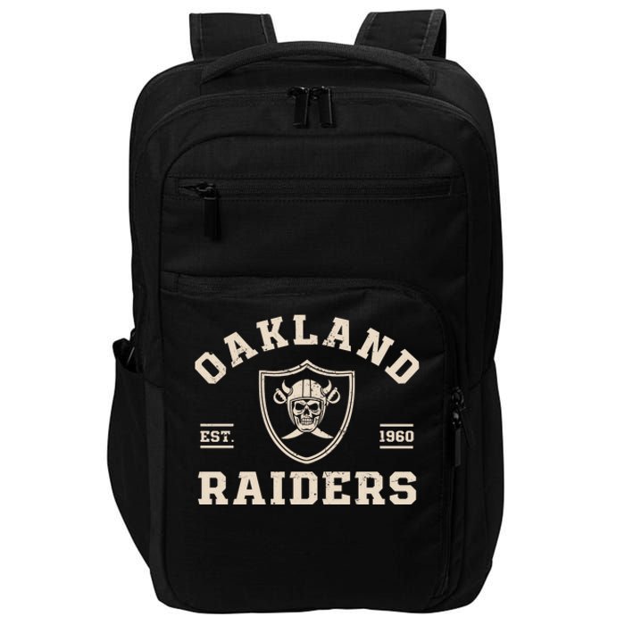 Raiders Vintage Football Fan Impact Tech Backpack