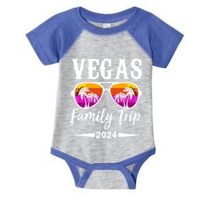 Retro Vegas Family Trip 2024 Infant Baby Jersey Bodysuit